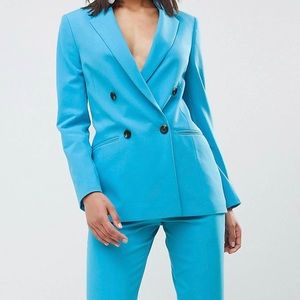 Blue suit jacket